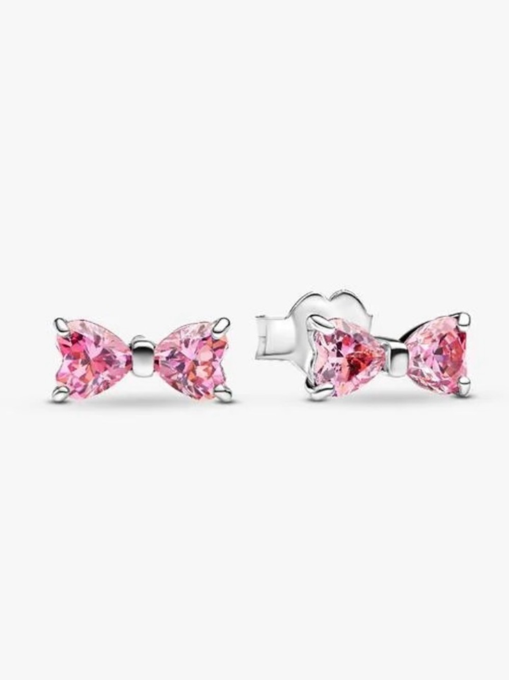 Pandora Pink Bow Stud Earrings